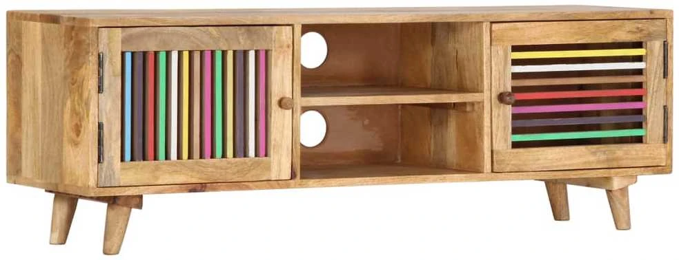 TV staliukas Televizoriaus spintelė, 120x30x40cm, mango medienos masyvas