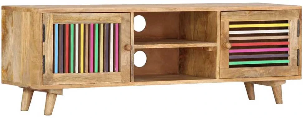 TV staliukas Televizoriaus spintelė, 120x30x40cm, mango medienos masyvas