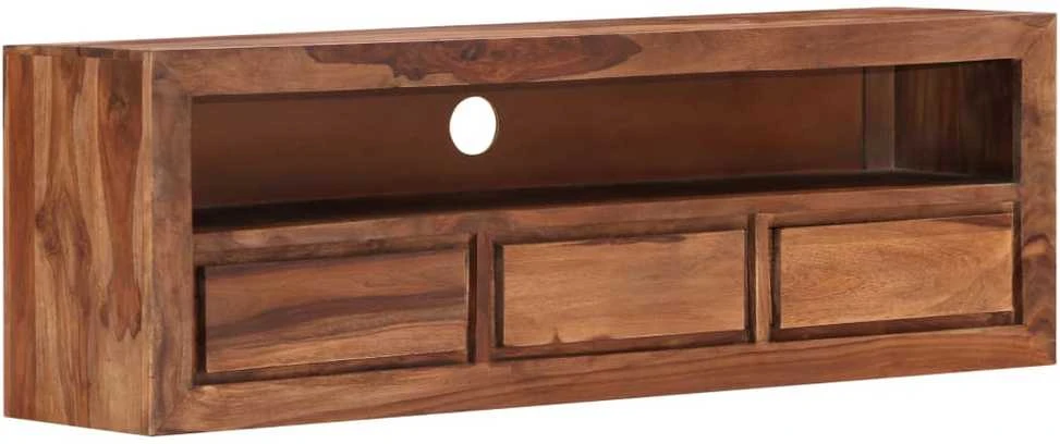 TV staliukas Televizoriaus spintelė, 120x30x40cm, rausv. dalb. med. mas.