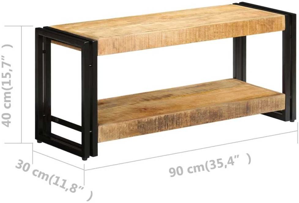 TV staliukas Televizoriaus spintelė, 90x30x40cm, mango medienos masyvas