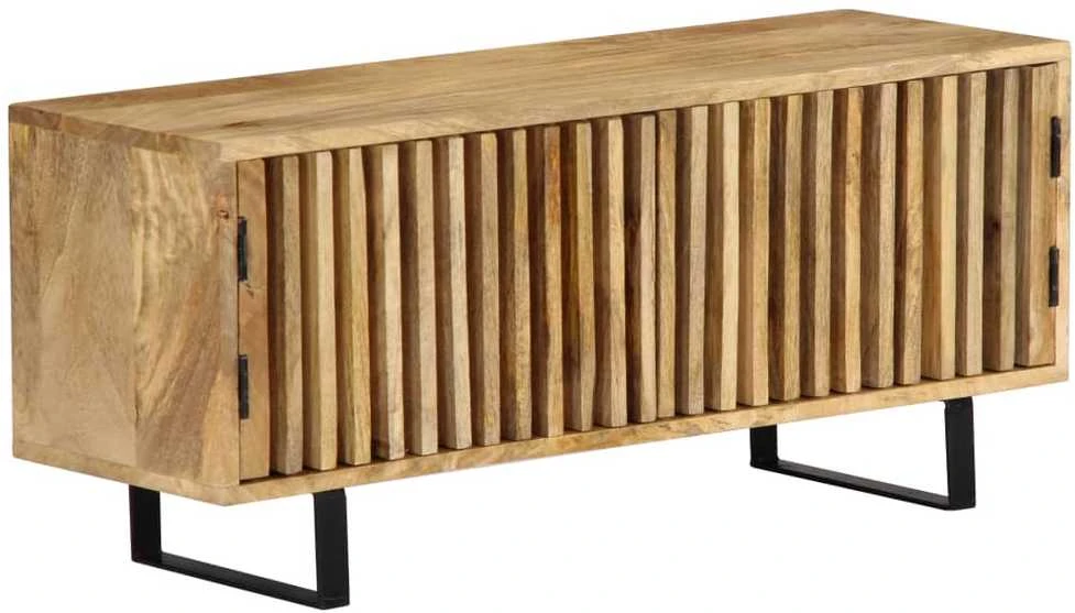 TV staliukas Televizoriaus spintelė, 90x30x40cm, mango medienos masyvas