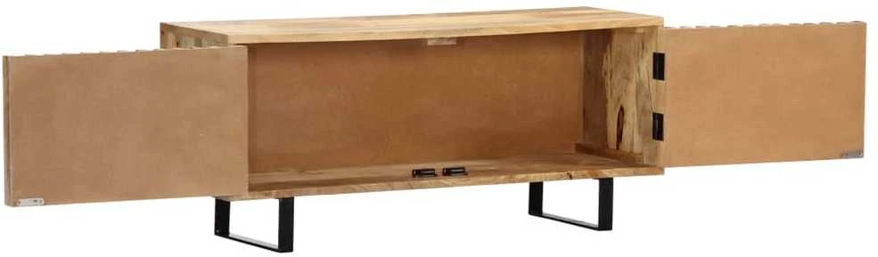 TV staliukas Televizoriaus spintelė, 90x30x40cm, mango medienos masyvas