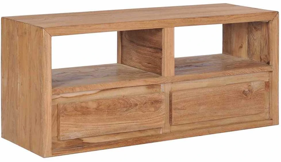 TV staliukas Televizoriaus spintelė, 90x30x40cm, tikmedžio medienos masyvas