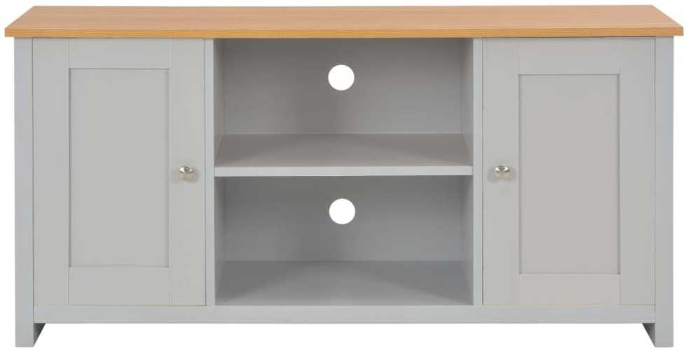TV staliukas Televizoriaus spintelė, pilkos spalvos, 120x39x58cm