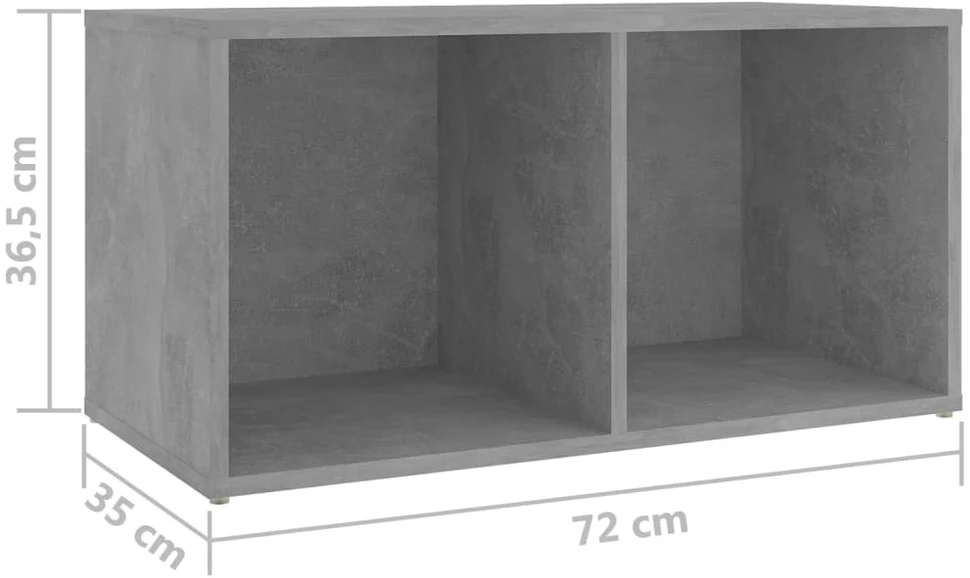 TV staliukas Televizoriaus spintelės, 2vnt., betono, 72x35x36,5cm, mediena