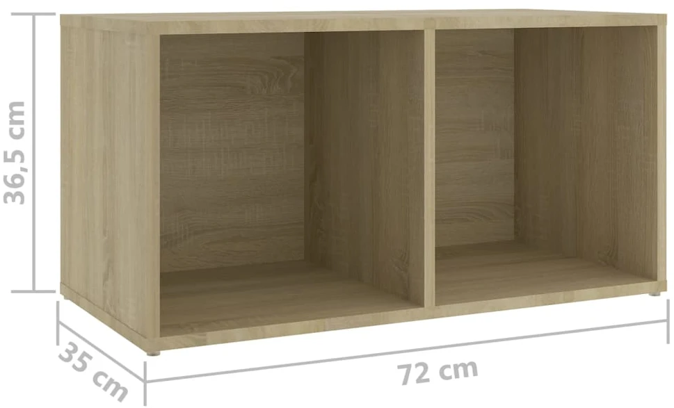 TV staliukas Televizoriaus spintelės, 4vnt., ąžuolo, 72x35x36,5cm, mediena