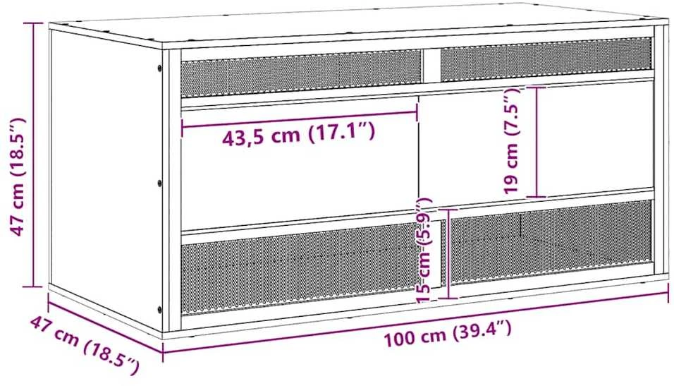 Terariumas, 100x47x47cm, apdirbta mediena