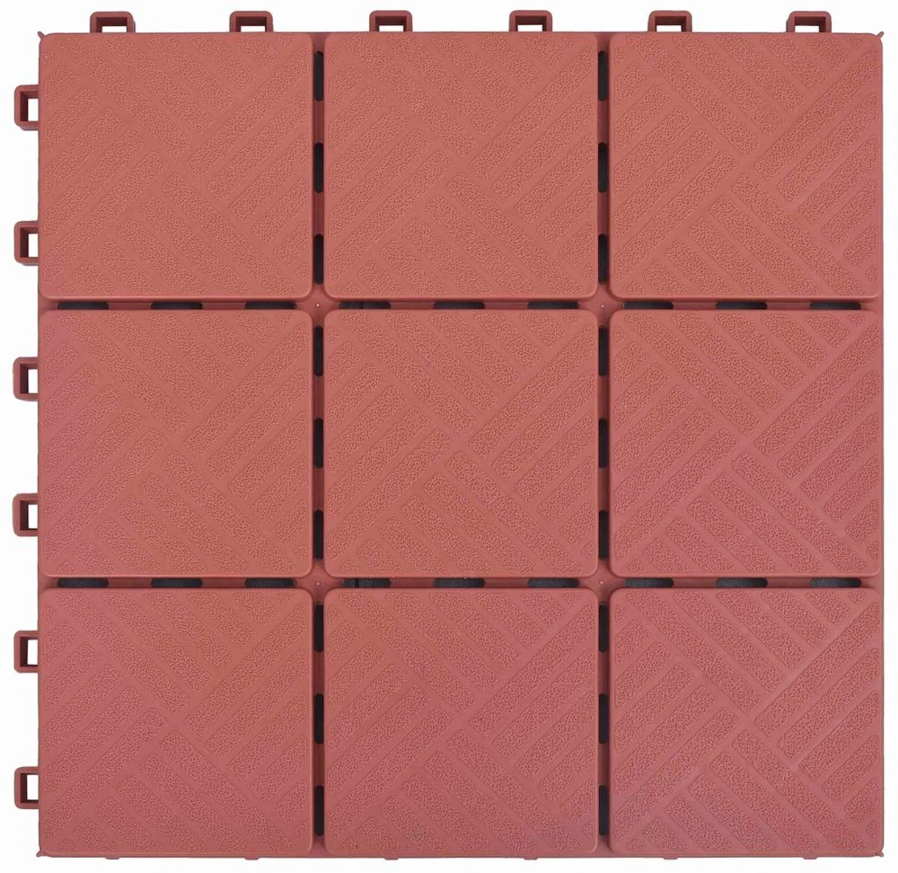 Terasinė Plytelė 10 pcs Raudona 305 x 305 x 22 cm