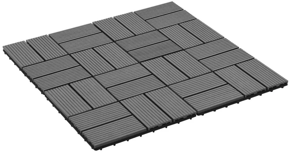 Terasinė Plytelė 11 pcs Pilka 30 x 30 cm MPK