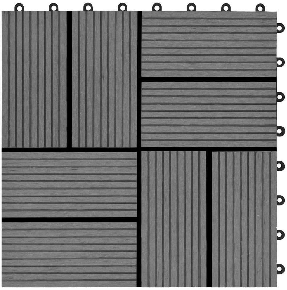 Terasinė Plytelė 11 pcs Pilka 30 x 30 cm MPK