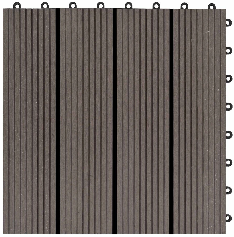 Terasinė Plytelė 11 pcs Tamsiai rudas 30 x 30 cm MPK