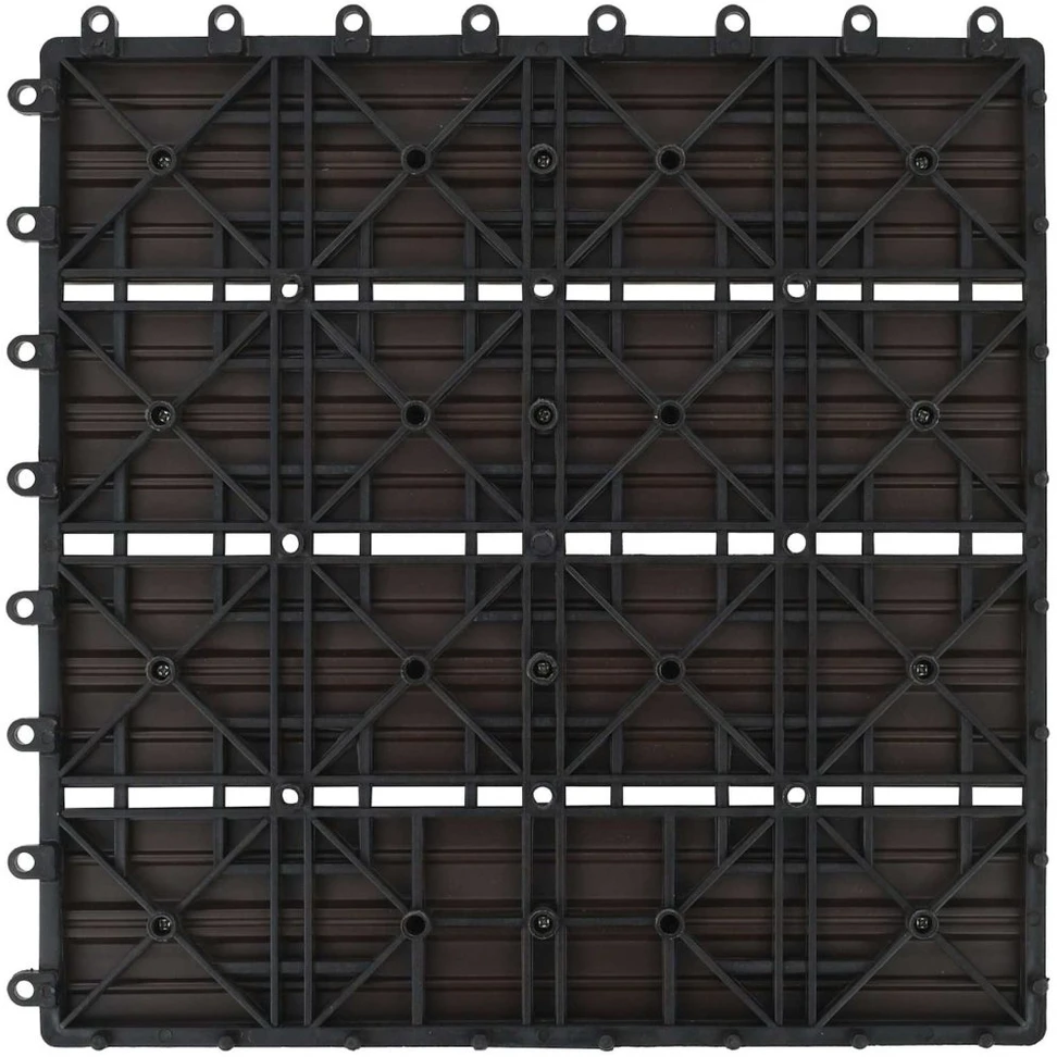 Terasinė Plytelė 11 pcs Tamsiai rudas 30 x 30 cm MPK