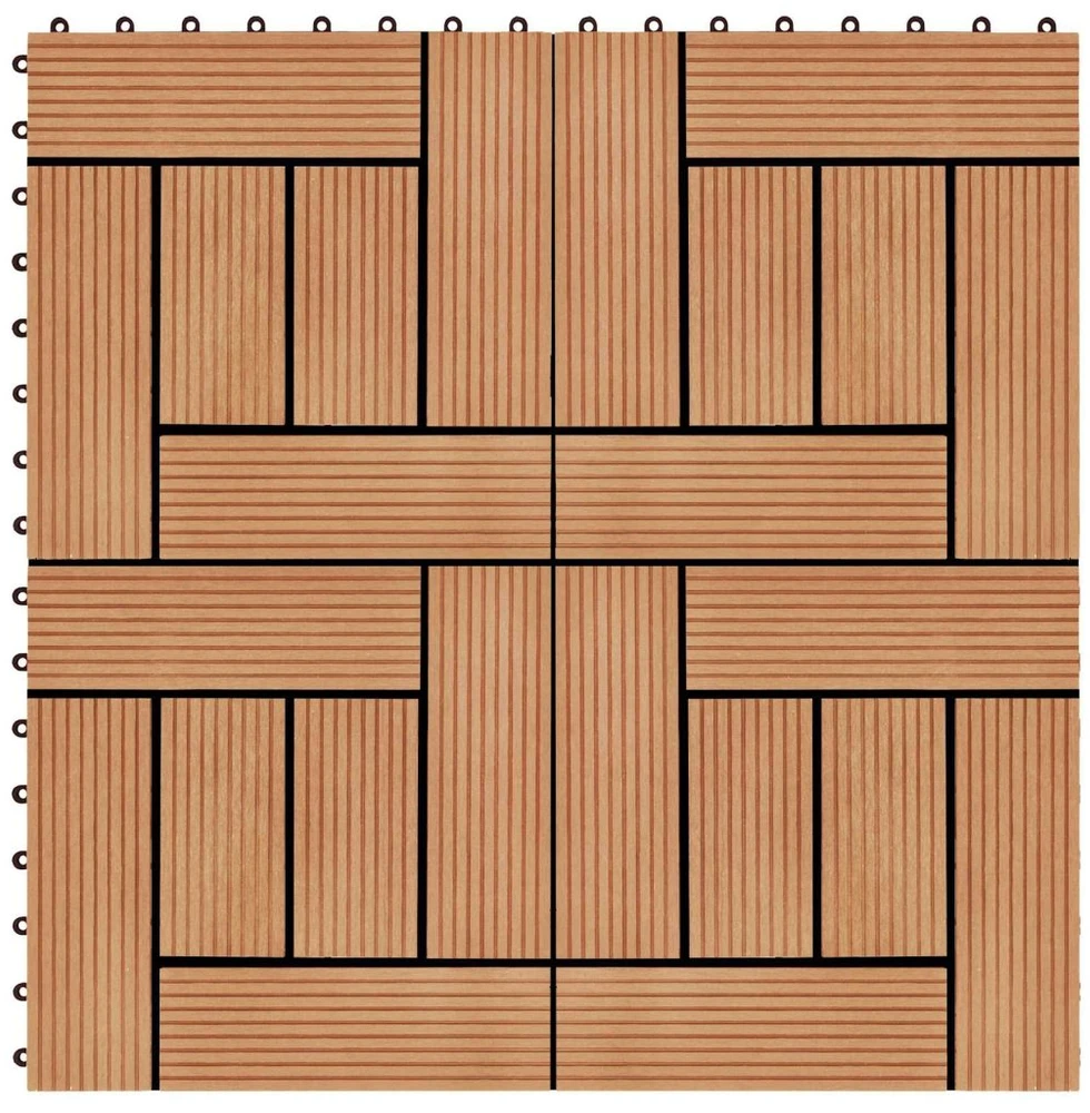 Terasinė Plytelė 11 vnt. Tikmedis 30 x 30 cm WPC