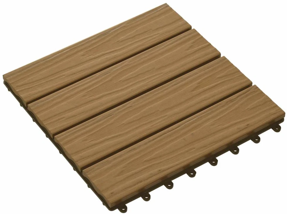 Terasinė Plytelė 3D dizainas 11 pcs Tikmedis 30 x 30 cm MPK
