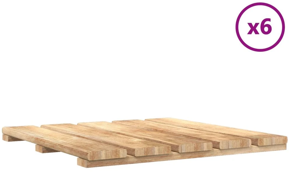 Terasinė Plytelė 6 vnt. Ruda 50 x 50 cm Ruda impregnuota pušis