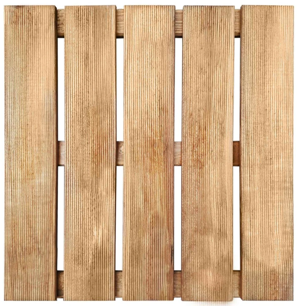 Terasinė Plytelė 6 vnt. Ruda 50 x 50 cm Ruda impregnuota pušis