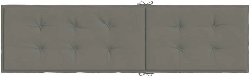 Terasos kėdės pagalvėlė, pilka, (75+105)x50x3cm, audinys