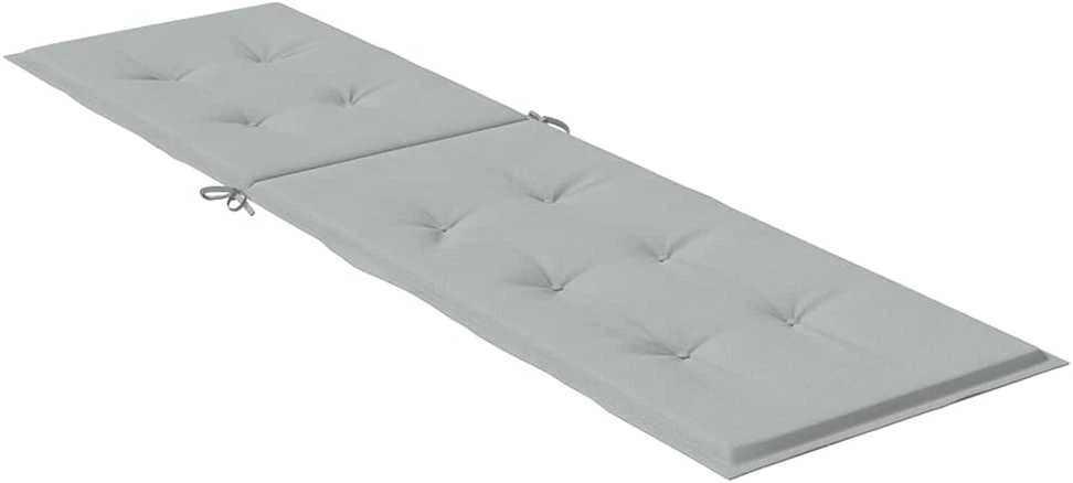 Terasos kėdės pagalvėlė, pilka, (75+105)x50x3cm, audinys