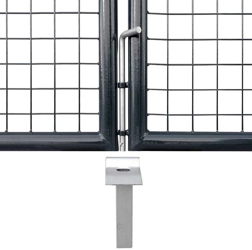 Tinkliniai sodo vartai, antracito spalvos, 500x175 cm, plienas