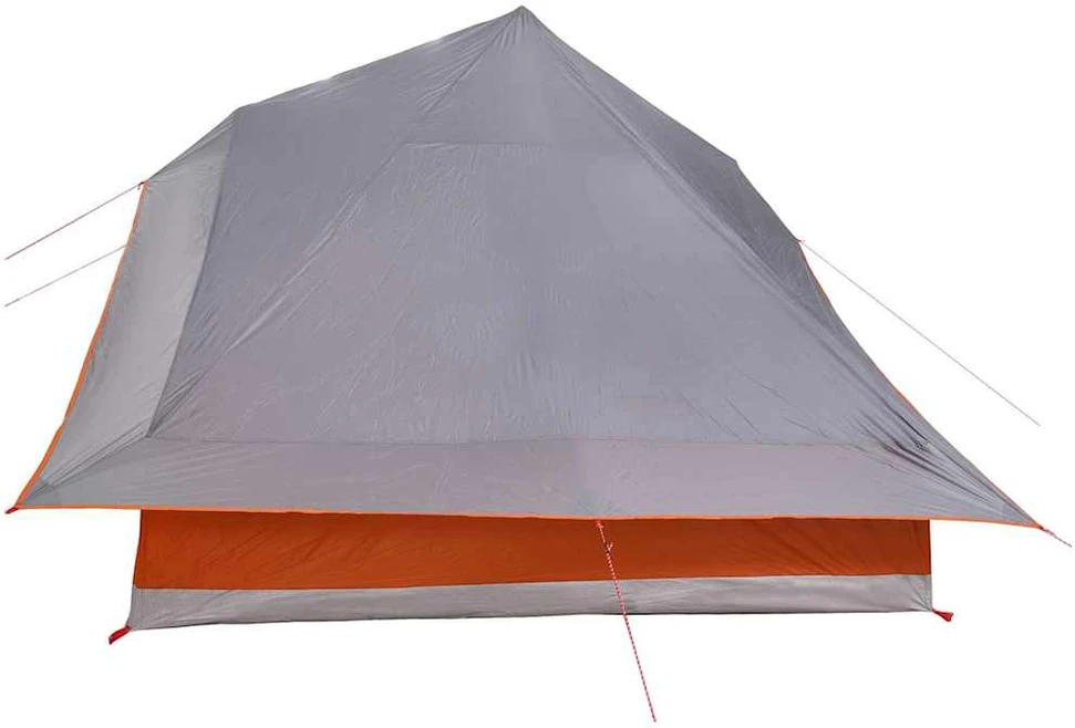 Tipi palapinė 10 asmeniui Pilka ir oranžinė tafta