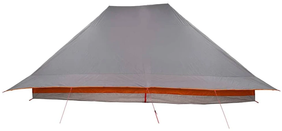 Tipi palapinė 12 asmeniui Pilka ir oranžinė tafta