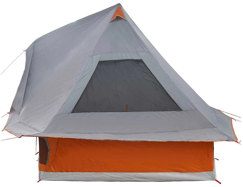 Tipi palapinė 6 asmeniui Pilka ir oranžinė tafta