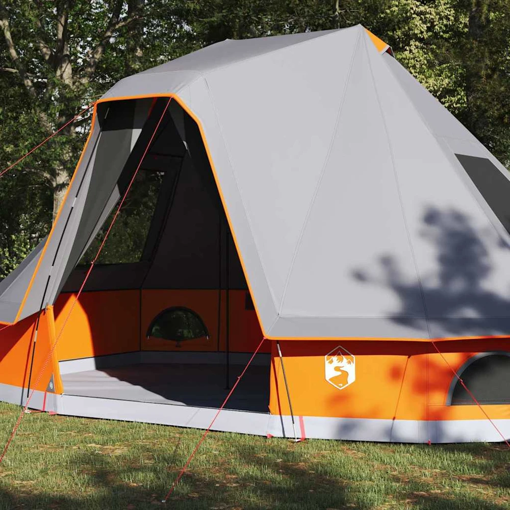 Tipi palapinė 6 asmeniui Pilka ir oranžinė tafta