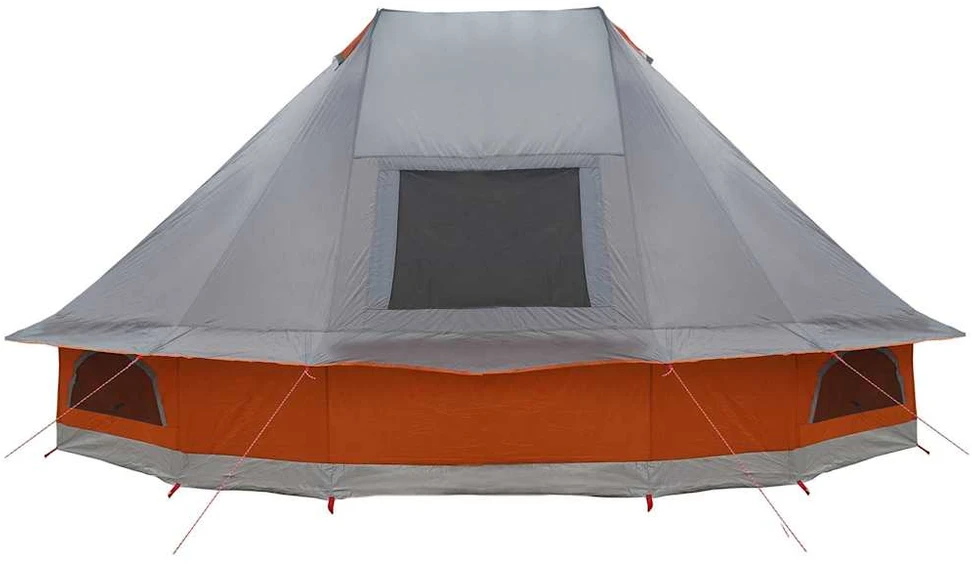 Tipi palapinė 6 asmeniui Pilka ir oranžinė tafta