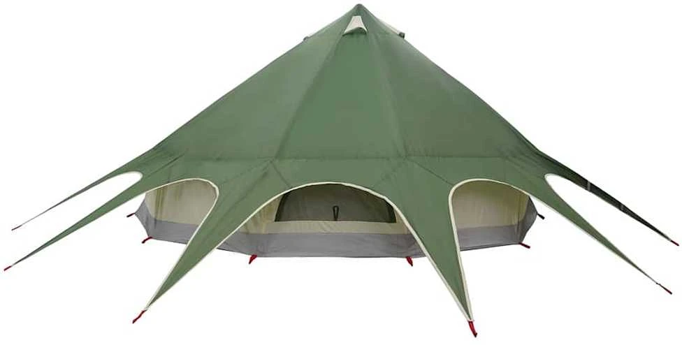 Teepee palapinė 7 asmenims 7 asmeniui Žalia ir Pilka