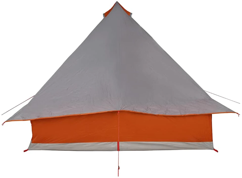 Tipi palapinė 8 asmeniui Pilka ir oranžinė tafta