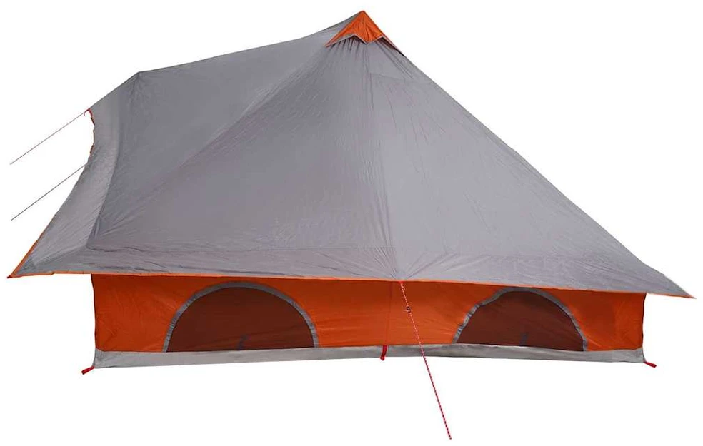 Tipi palapinė 8 asmeniui Pilka ir oranžinė tafta