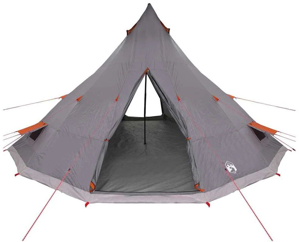 Tipi palapinė Pilka ir oranžinė 560 x 560 x 300 cm tafta