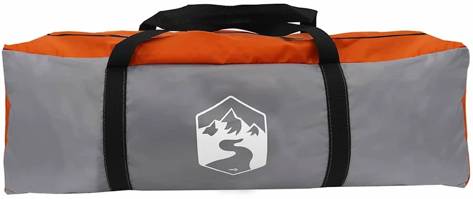 Tipi palapinė Pilka ir oranžinė 560 x 560 x 300 cm tafta