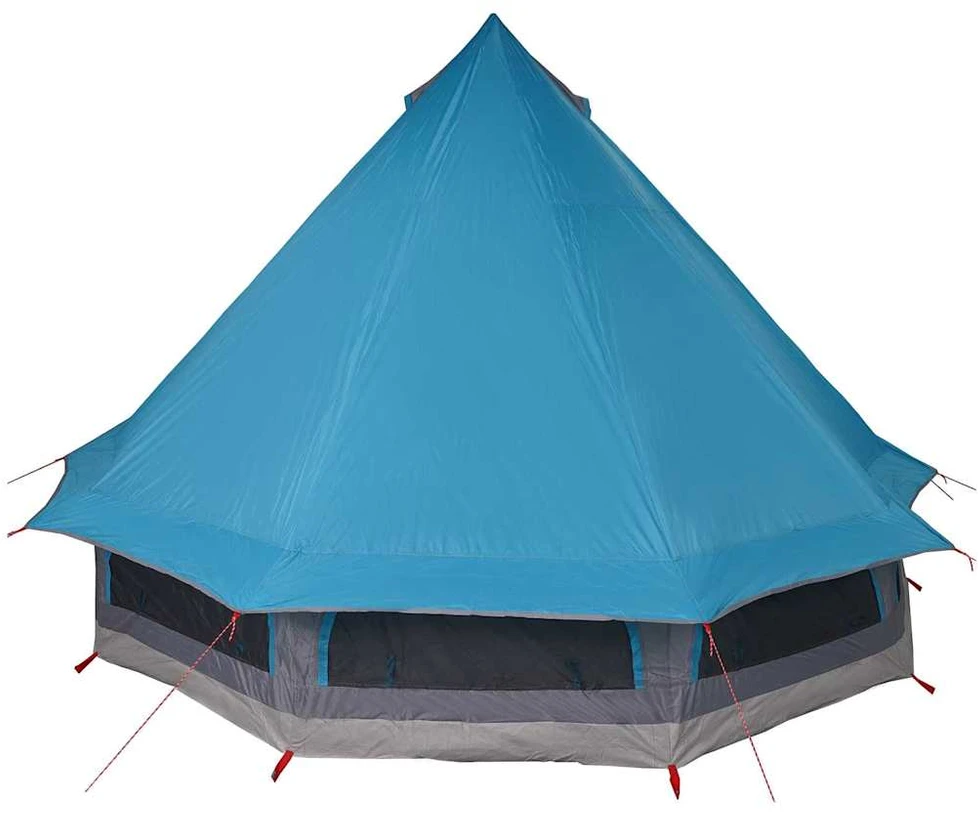 Tipi palapinė su stogu Mėlyna 404 x 370 x 270 cm tafta