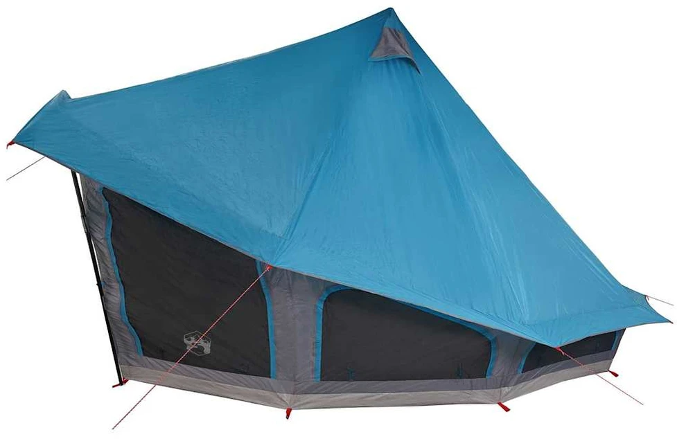 Tipi palapinė su stogu Mėlyna 508 x 470 x 300 cm tafta