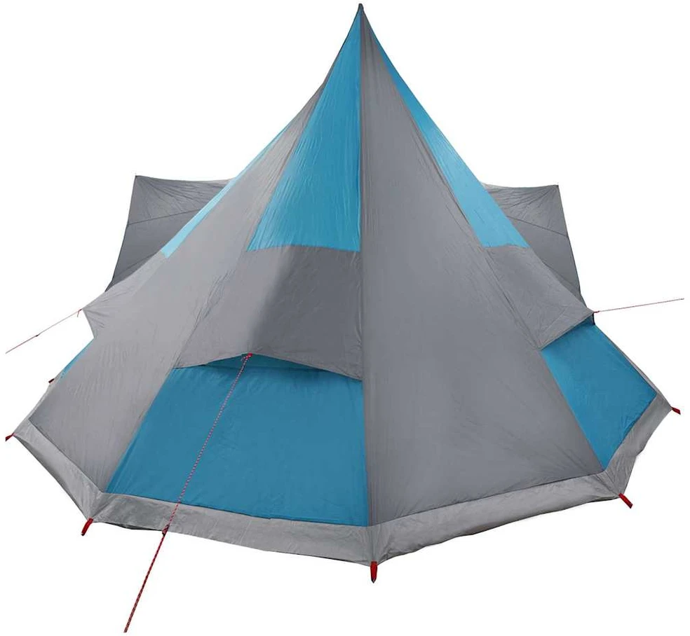 Tipi palapinė su stogu Mėlyna 510 x 690 x 330 cm tafta