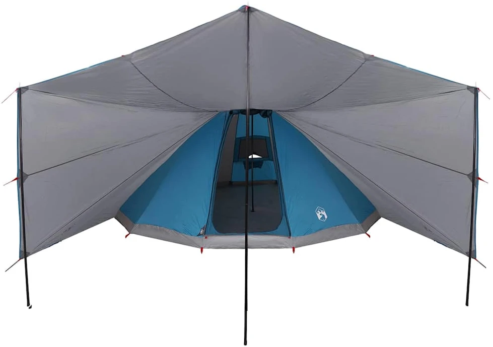 Tipi palapinė su stogu Mėlyna 510 x 690 x 330 cm tafta