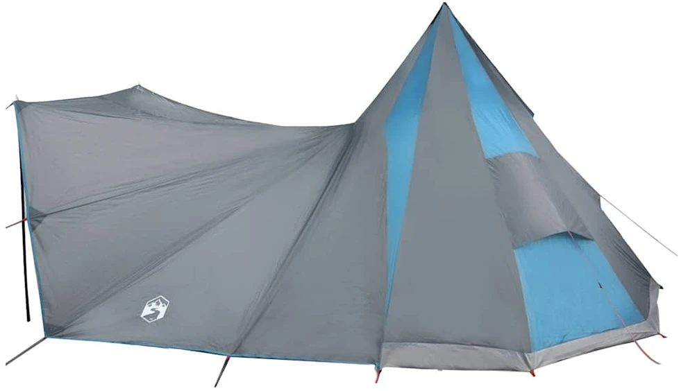 Tipi palapinė su stogu Mėlyna 510 x 690 x 330 cm tafta