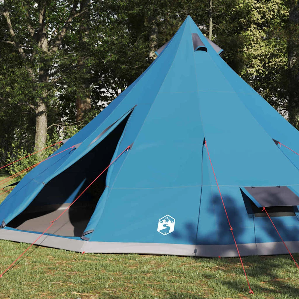 Tipi palapinė su stogu Mėlyna 560 x 560 x 300 cm tafta