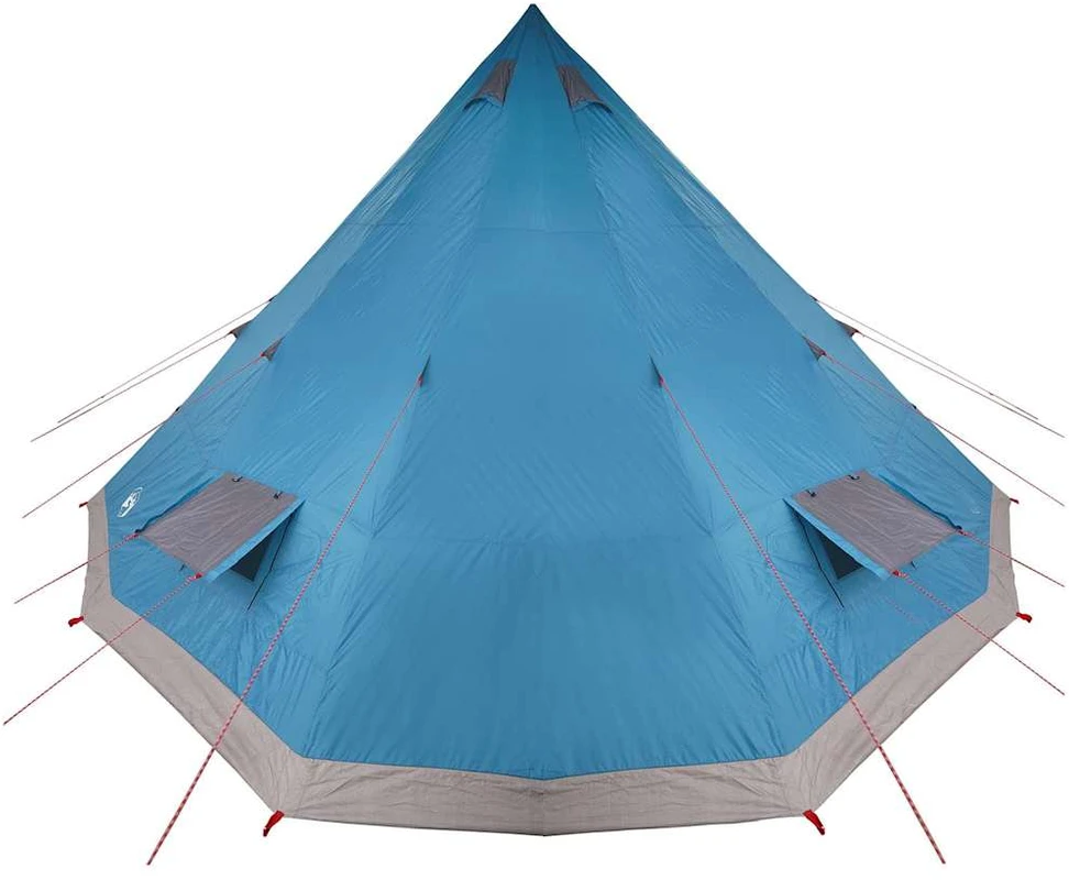 Tipi palapinė su stogu Mėlyna 560 x 560 x 300 cm tafta