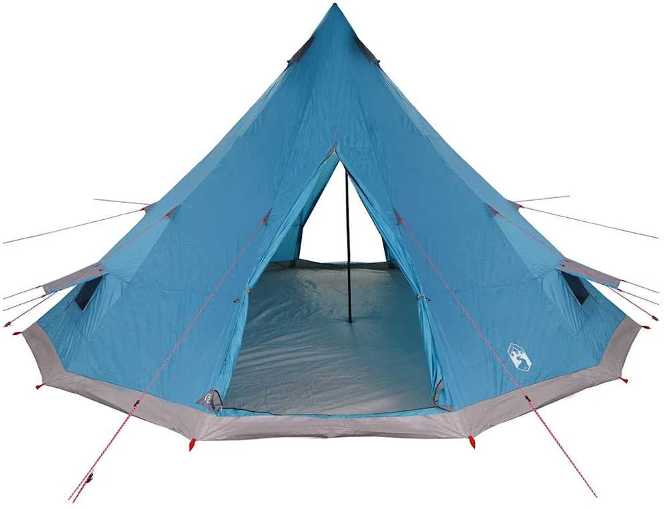Tipi palapinė su stogu Mėlyna 560 x 560 x 300 cm tafta