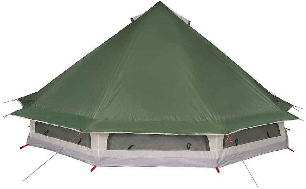 Tipi palapinė su stogu Žalia 508 x 470 x 300 cm tafta