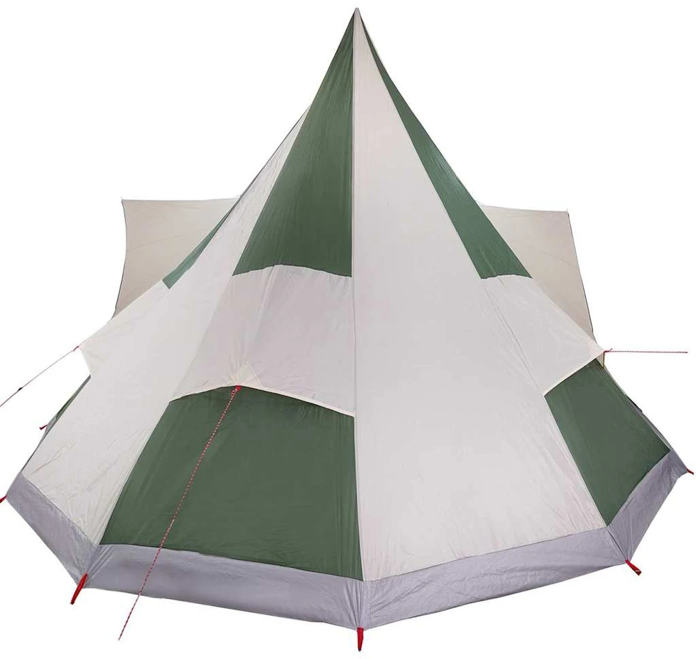 Tipi palapinė su stogu Žalia 510 x 690 x 330 cm tafta