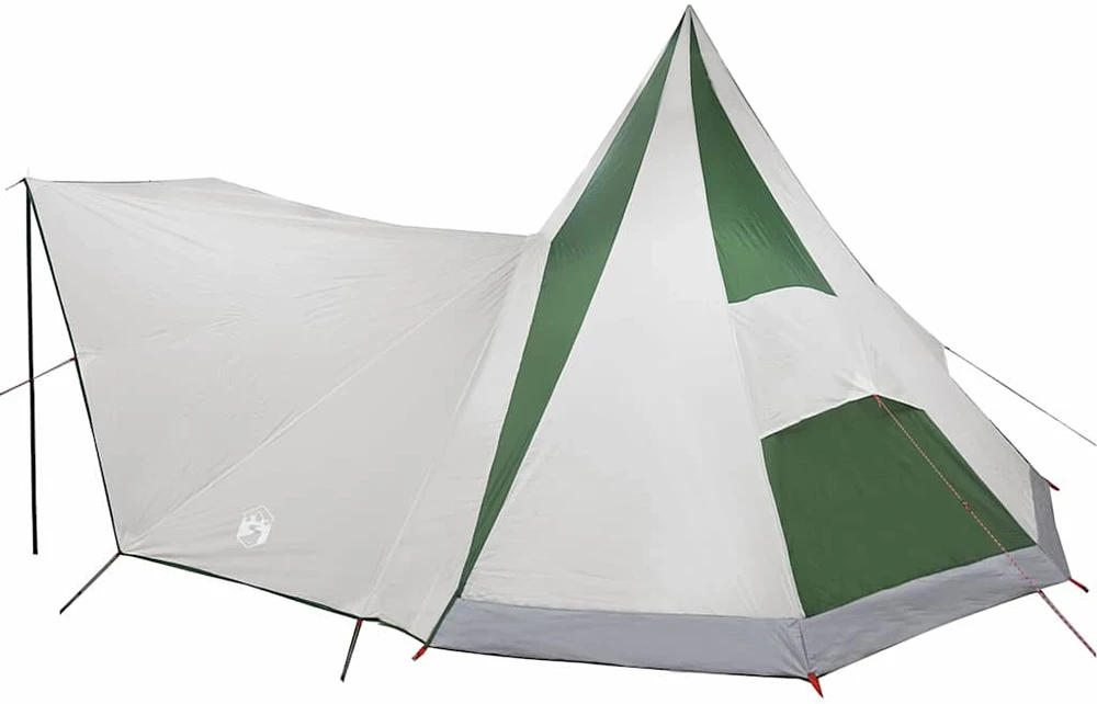 Tipi palapinė su stogu Žalia 510 x 690 x 330 cm tafta