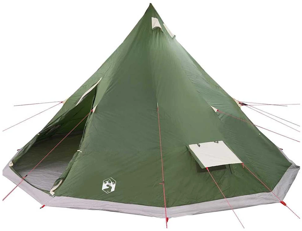Tipi palapinė su stogu Žalia 560 x 560 x 300 cm tafta