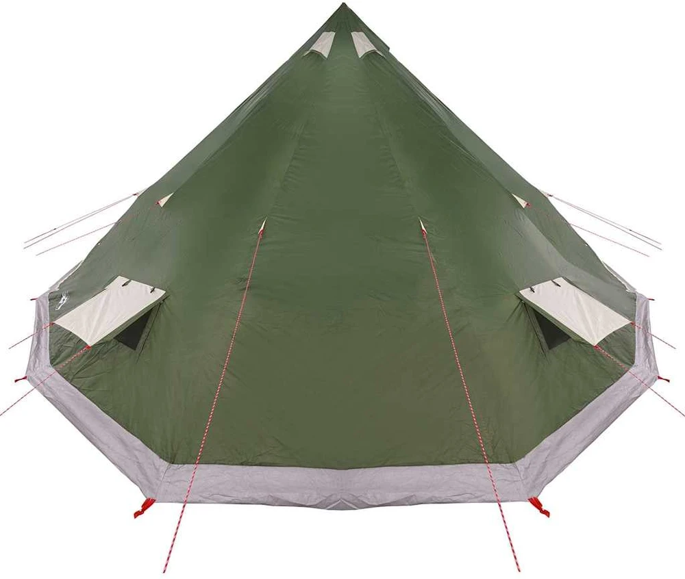 Tipi palapinė su stogu Žalia 560 x 560 x 300 cm tafta