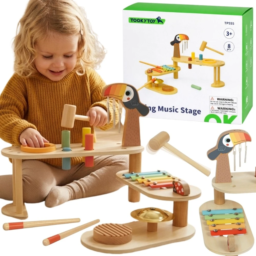 Tooky Toys TOOKY TOY edukacinis muzikinis stalas – Tukanas