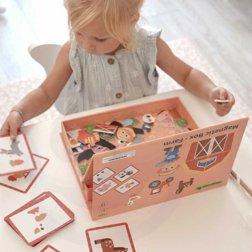 Tooky Toys TOOKY TOY magnetinė dėlionė Ferma