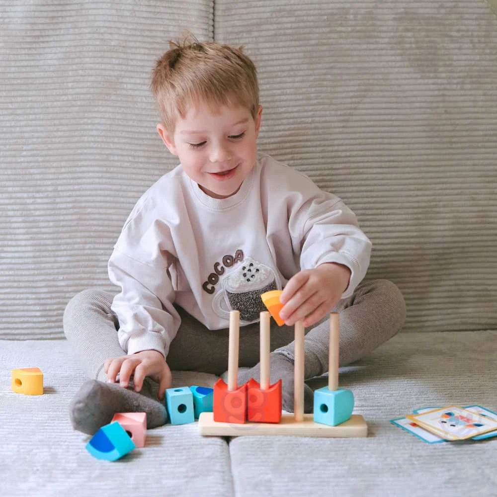 Tooky Toys TOOKY TOY medinė krabuko dėlionė