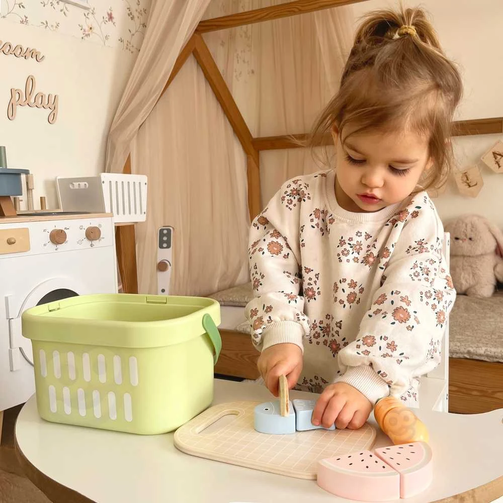 Tooky Toys TOOKY TOY medinis maisto daržovių ir vaisių rinkinys